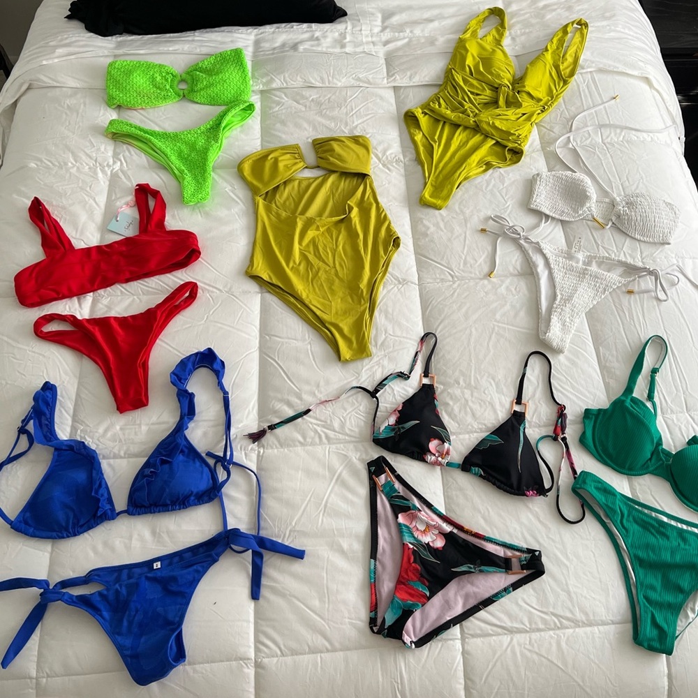 Bathing suits from different brands